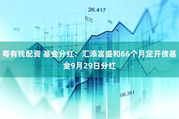 粤有钱配资 基金分红：汇添富盛和66个月定开债基金9月29日分红
